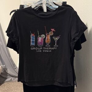 Black Graphic Tee - Group Therapy Las Vegas